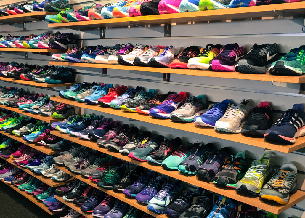 the running shoe store